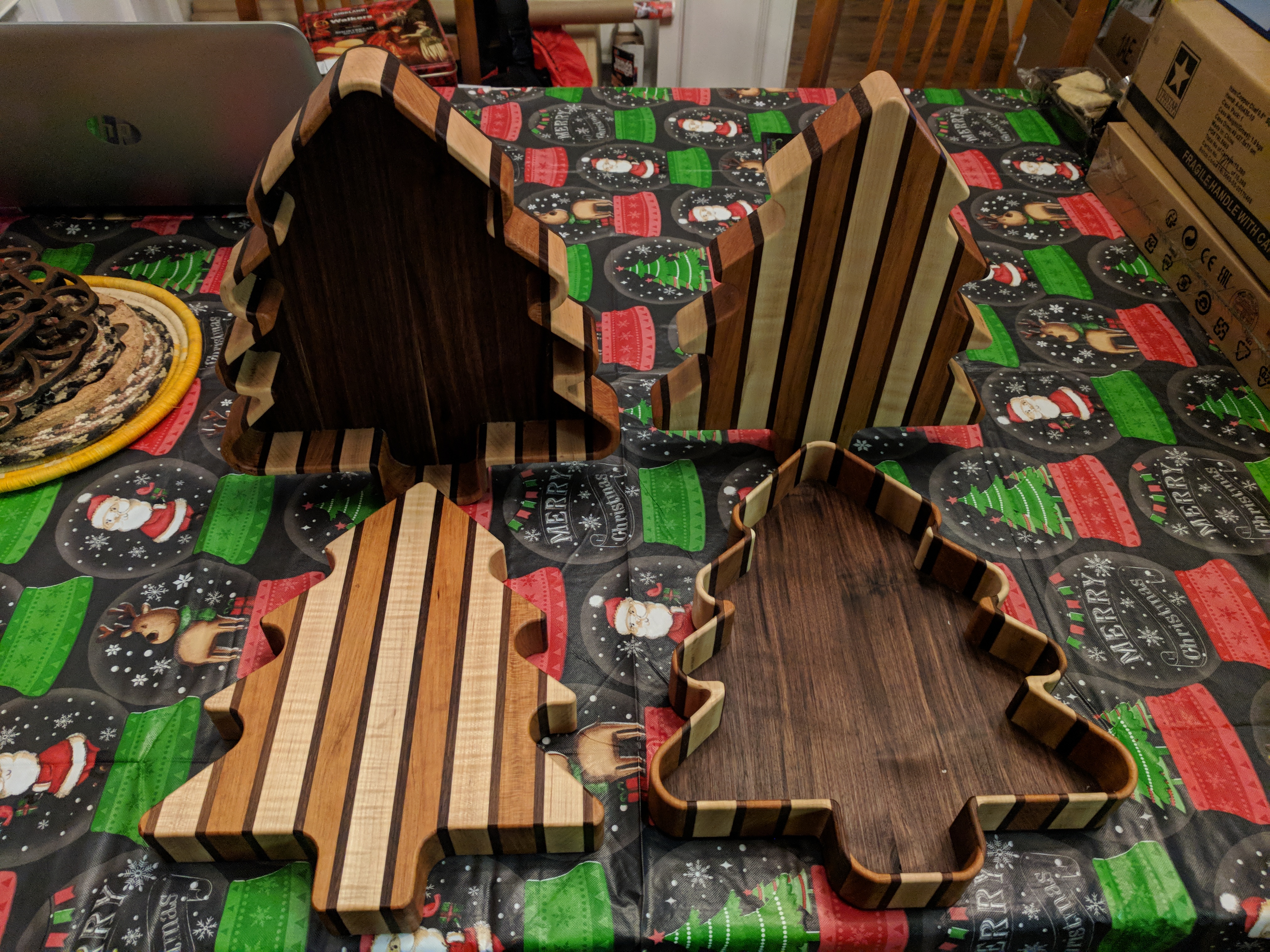 Christmas Tree Cutting Board and Candy Dish
